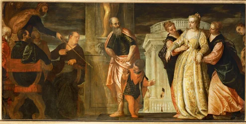 Esther devant Assuérus (peinture sur toile)