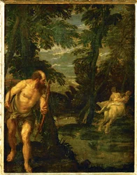 Hercule, Dejaneira et le centaure Nessus (peinture sur toile)