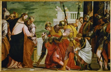 Jésus et le centurion (peinture sur toile)