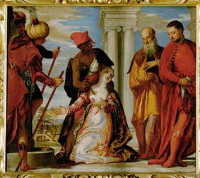 "Martyre de sainte Justine, vers 1560 (peinture sur toile)