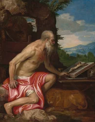Saint Jérôme dans le désert, vers 1575-1585 (huile sur toile)