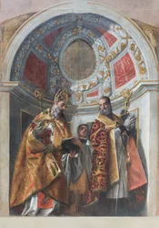 Deux saints évêques (Geminiano et Severo ),1558-1561 (huile sur toile)
