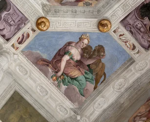 Paolo Caliari dit Véronèse, fresque, Villa Barbaro, Maser, Italie