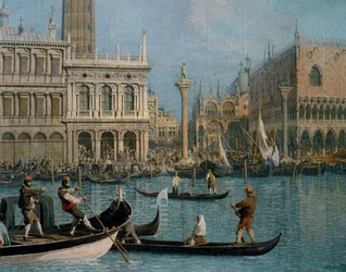 Venise, Palais des Doges et Libreria Marciana (huile sur toile)