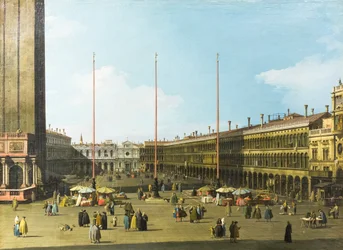 Venise, vue de la place Saint-Marc avec les Procuraties