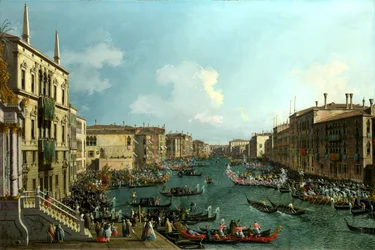 Une régate sur le Grand Canal, vers 1740