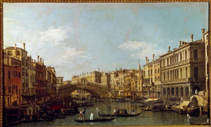 Le Grand Canal et le pont du Rialto à Venise