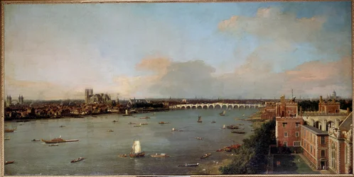 Vue de Londres et de la Tamise au 18ème siècle