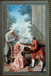 Mademoiselle Delou, Monsieur Philippe et Monsieur de Texier Un gentleman rend hommage à une jeune pianiste