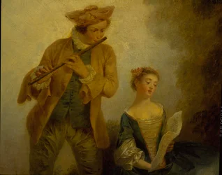 Trois filles du compositeur Joseph-Nicolas-Pancrace Royer jouant de la musique