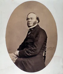 Portrait de Jacques Fromental Halévy (1799-1862) compositeur anglais. Photographie Nadar (Félix Tournachon) 19ème siècle. Bologne, museo bibliografico musicale
