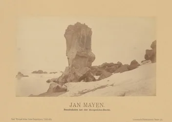 Jan Mayen, colonnes de basalte près de la baie de Hoopsticks