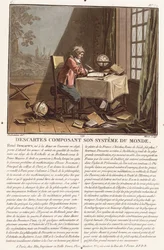 Descartes composant son système du monde, c.1786-1792