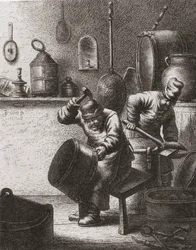 Les chaudronniers au travail au XVIIe siècle