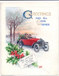 Œuvre originale pour une carte de Noël d