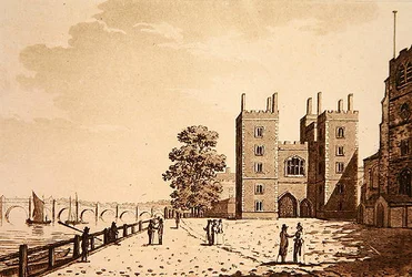 Vue du palais de Lambeth, vers 1800