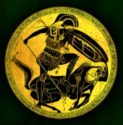 Guerrier et centaure, illustration de 