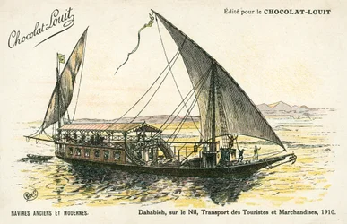 Dahabieh, sur le Nil, Transport des touristes et marchandises