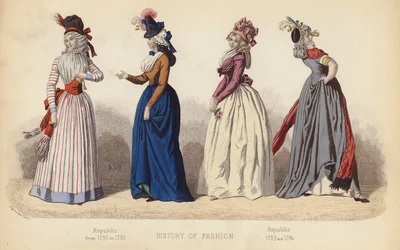 Mode en France : République de 1790 à 1792 ; République 1793 et 1794
