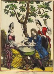 Le Dupé Galant, gravé par Theodorus Danckerts (1663-1727)
