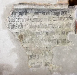 Inscription dédicatoire par le prêtre Enrico Allemandi