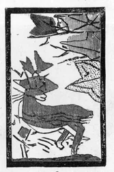 Carte à jouer japonaise avec image d