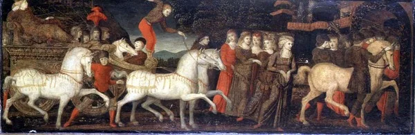 Procession triomphale - panneau de cassone