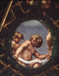 Anges regardant par une fenêtre