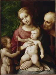Sainte Famille avec saint Jean-Baptiste enfant