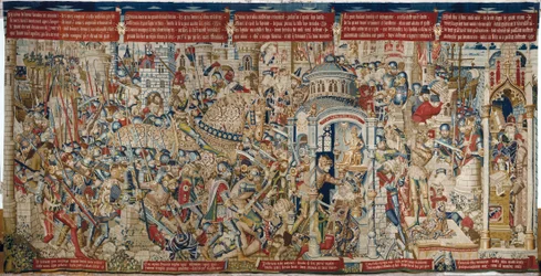 La guerre de Troie : La destruction de Troie, c.1470