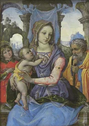 Madone et Enfant avec Saint Joseph et un Ange, vers 1490