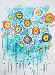 Fleurs abstraites