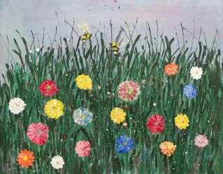 LA PRAIRIE FLEURIE AVEC LES ABEILLES
