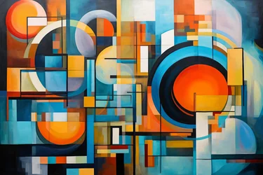 Un dessin en spirale, une composition abstraite, l