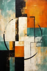 Connaissance mathématique : une perspective abstraite, impression sur toile verticale sur demande