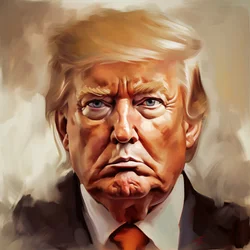 Donald trump painting, Framed poster art prints, Wall Decor for Room