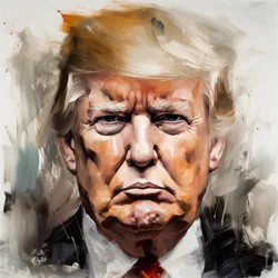 Peinture de portrait de Donald Trump à vendre, Décor mural encadré