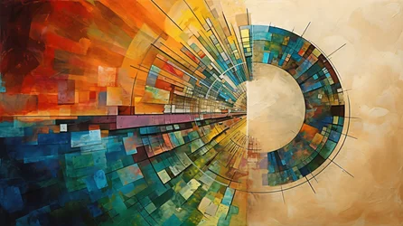 Vivid Abstract Painting A Modern wall art, Custom Canvas Prints (Impressions sur toile personnalisées)