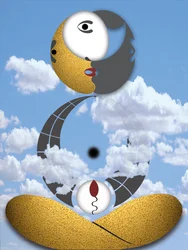 geste indicatif (I) (de la série : Prince sans oiseau)