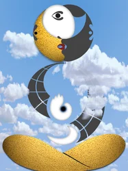 geste indicatif (II) (de la série : Prince sans oiseau)