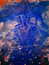 DAME EN BLAU