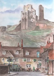 Château de Corfe, Angleterre