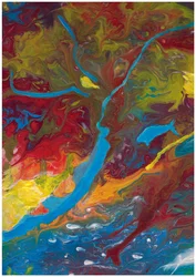 Abstrait : coulées d