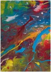 Abstrait : coulées d