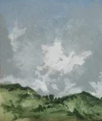 Des arbres sur les collines