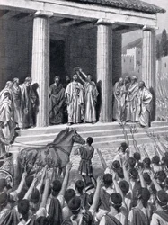 Thémistocle honoré à Sparte, illustration de 