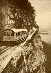 Sur le chemin de fer Arth-Rigi, 1930