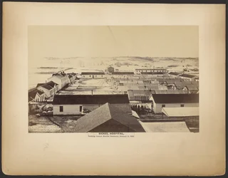 Hôpital Sickel, vue sur le séminaire de Fairfax, 5 janvier 1864.
