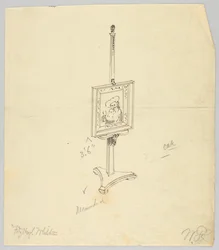 Conception pour un chevalet de peinture en chêne