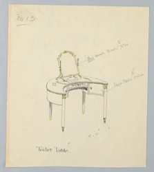 Design pour Table de Toilette No. 13